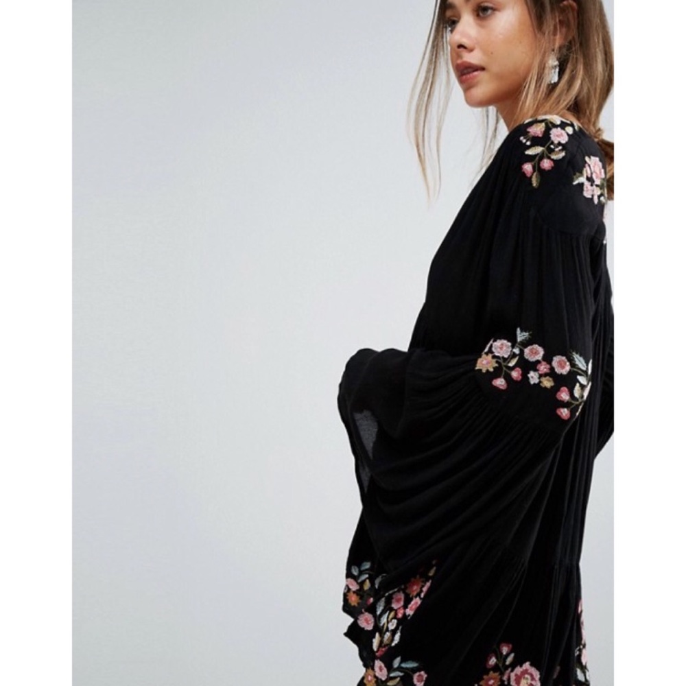 Free People Black Te Amo Boho Dress - Picture 5 of 8